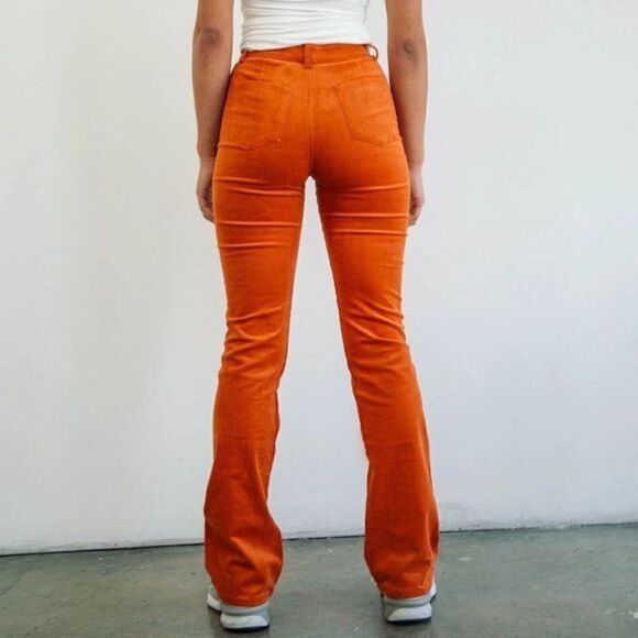 Line By K Mona corduroy orange pants - Picture 2 of 11